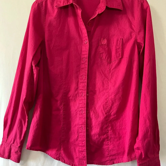 Cinch Tops - Women’s Cinch Pink Long Sleeve Button Down Top